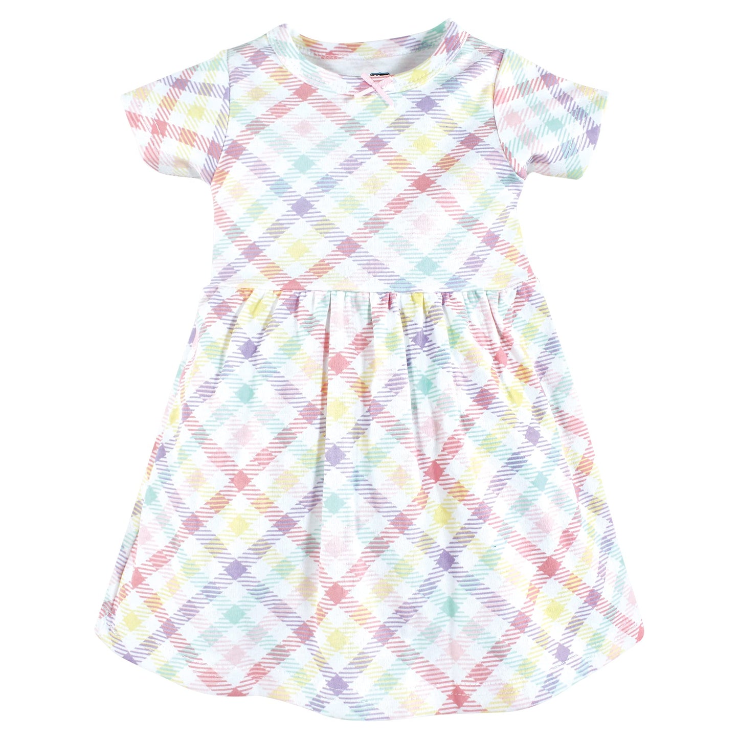 Hudson Baby Baby Girls Cotton Dresses Casual Dress, Pink Tulips, 2-3T Us