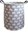 Kunro Baby Laundry Basket Baby Hamper For Nursery Elephant Toy Storage Bin Organizer For Kids Clothes Room Decor