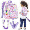 Accmor Toddler Harness Backpack Leash, Mini Unicorn Backpacks With Anti Lost Wrist Link, Cute Child Backpack Walking Leashes Kee