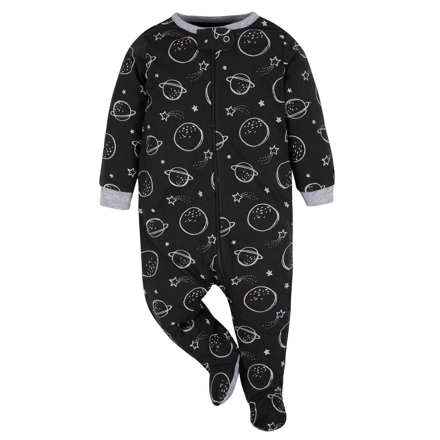 Gerber Baby Boy'S 4 Pack Sleep 'N Play Footie, Space, 3-6 Months