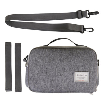 Sunveno Multifunctional Diaper Bag With Changing Pad, Portable Waterproof Baby Changing Mat With Individual Wipes And Diaper Poc