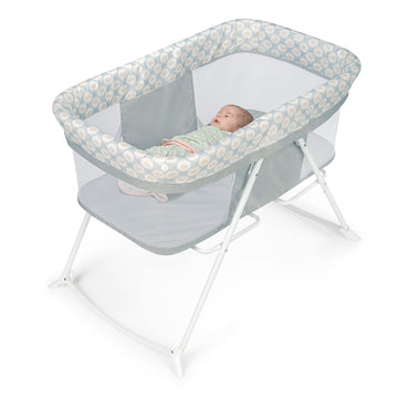 Ingenuity Snooze & Stow Rocking Portable Folding Bassinet - Sheppy - Ages 0+ Months