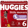 Huggies Size 6 Diapers, Little Movers Baby Diapers, Size 6 (35+ Lbs), 16 Count