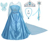 Lito Angels Girls Princess Dress Up Costumes Snow Queen Fancy Birthday Christmas Halloween Party Long Train With Accessories Siz