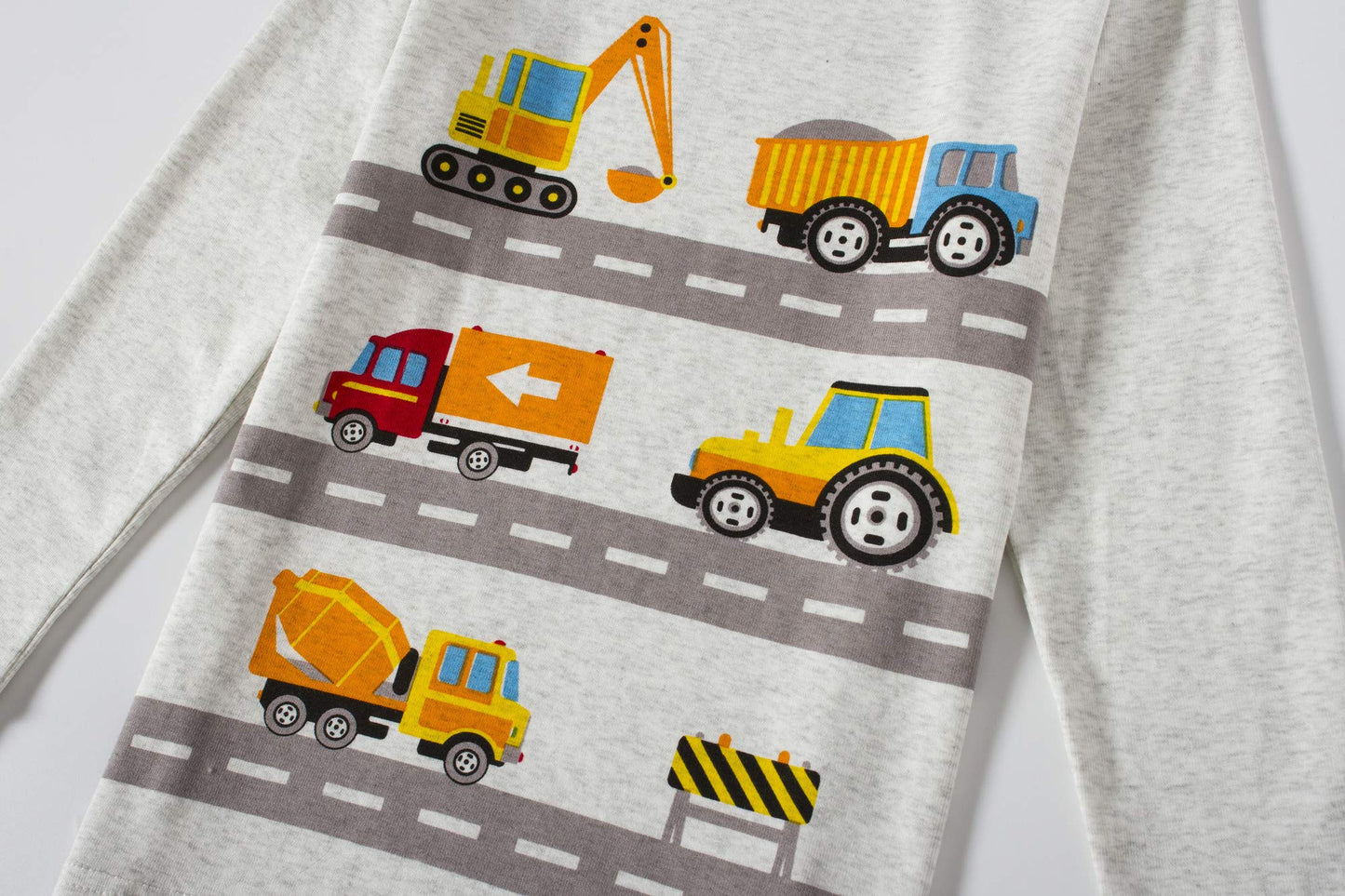 Boys Pajamas Truck 100% Cotton Construction Pjs Toddler 2 Piece Long Sleeve Sleepwear Kids Christmas Clothes Set 4T