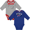 Gerber Nfl Baby Boys' 2 Pack Long Sleeve Bodysuit, Team Color, 3-6 Months