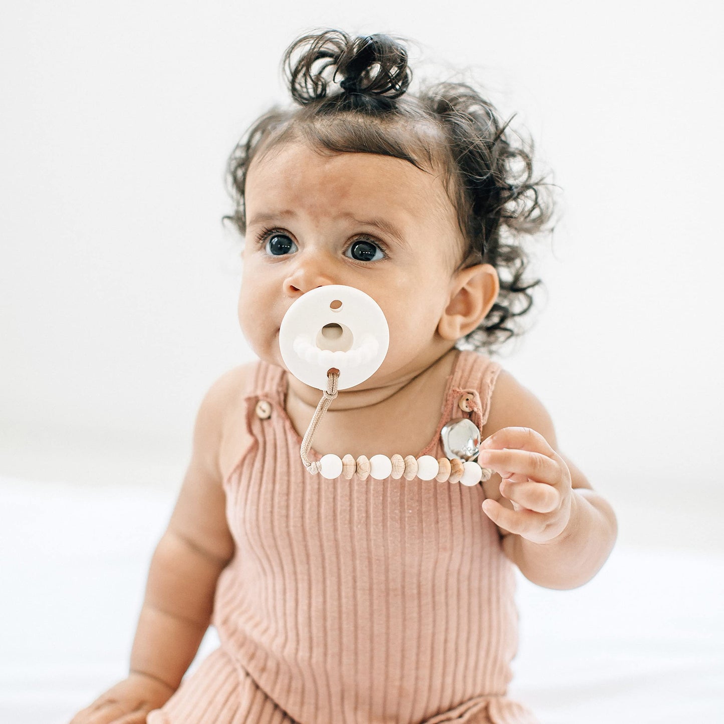 Ryan & Rose Cutie Pat Pacifier Teether (Starter Kit, Girl)