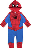 Avengers Spider-Man Toddler Boys Zip Up Cosplay Coverall 4T