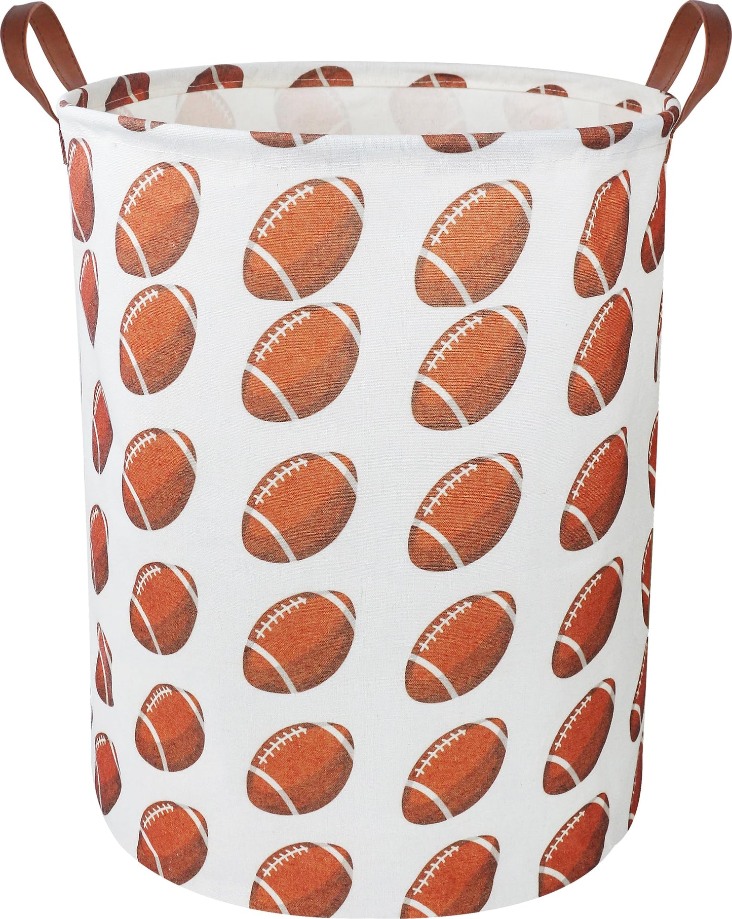 Clocor Kids Laundry Basket,Waterproof Nursery Hamper For Baby Boy,Football Storage Baskets For Boys Bedroom,Kids Toys Storage Bi