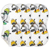 YYZZH Raccoon and Skateboard Pattern Muslin Burp Cloths for Baby 4 Pack 100% Cotton Baby Washcloths Bibs for Boy Girl