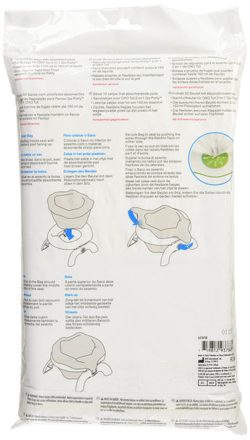 Oxo Tot 2-In-1 Go Potty Refill Bags - 30 Pack