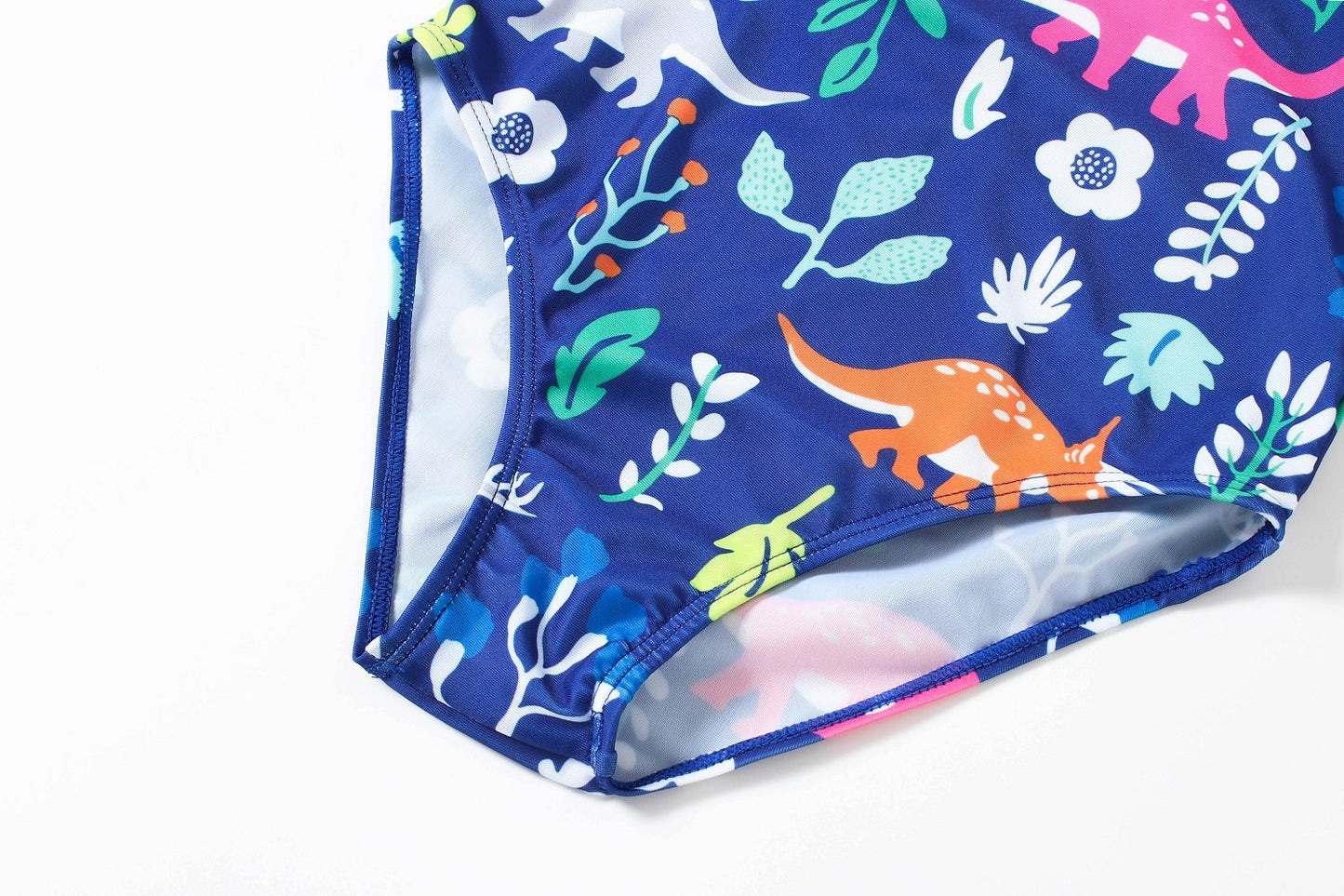 Hongshilian Little Girls Cartoon Beach Sport Swimwear One Piece Baby Swimsuit (Xs:3T, Dinosaur & Blue)
