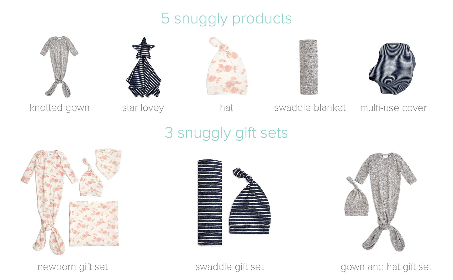 Aden + Anais Snuggle Knit 6-In-1 Stretchy Multi-Use Cover For Car Seat, Nursing, Cart, Baby Swing, High Chair, Infinity Scarf, H