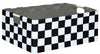 Checkered Storage Basket Room Decor Gifts Basket Foldable Nursey Box Kids Hamper Storage Cube for Women Closet Organizer Boys Ca