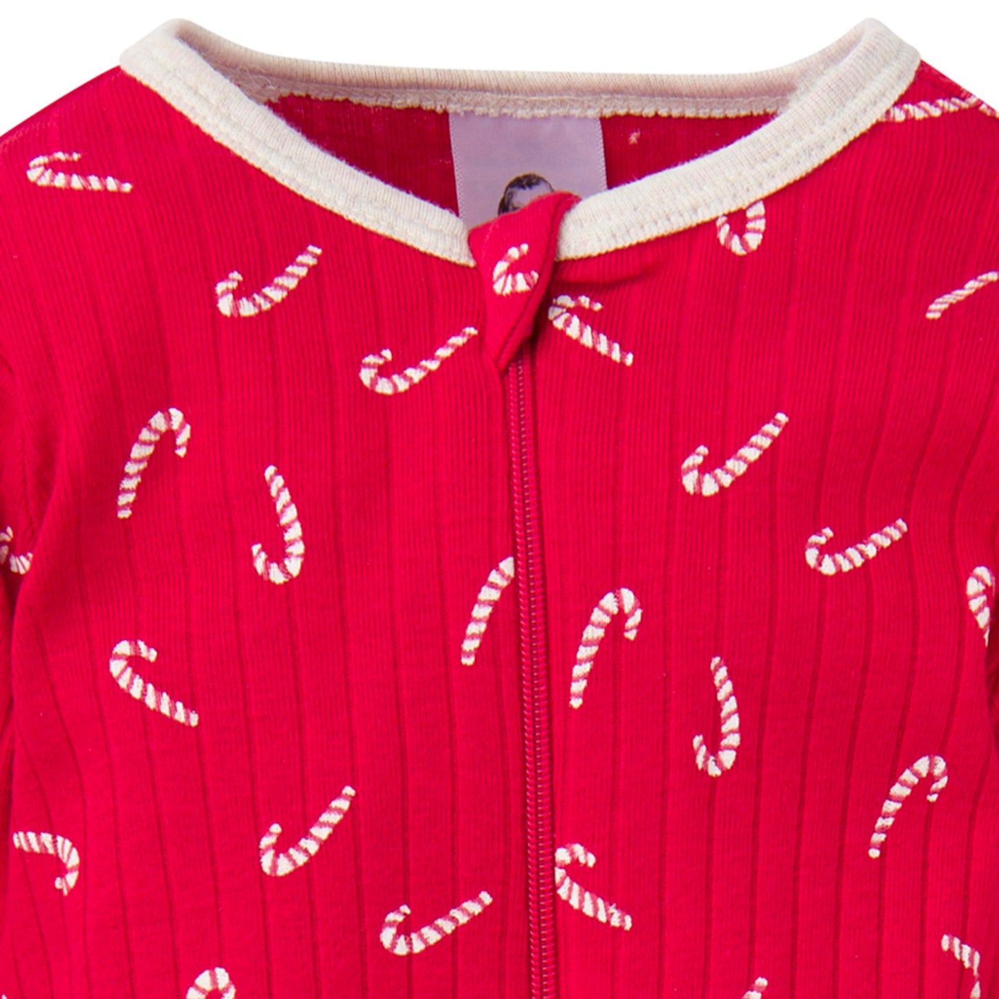 Gerber Baby Unisex 2-Pack 2-Way Zip Textured Sleep 'N Play, Gingerbread Man, 6-9 Months