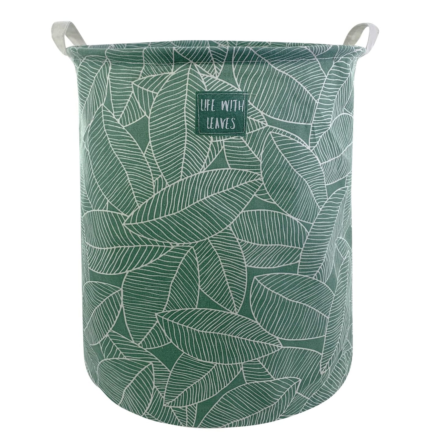 Mziart Large Foldable Laundry Basket Organizer, Collapsible Laundry Hamper Fabric Clothes Toy Storage Basket Nursery Hamper Stor