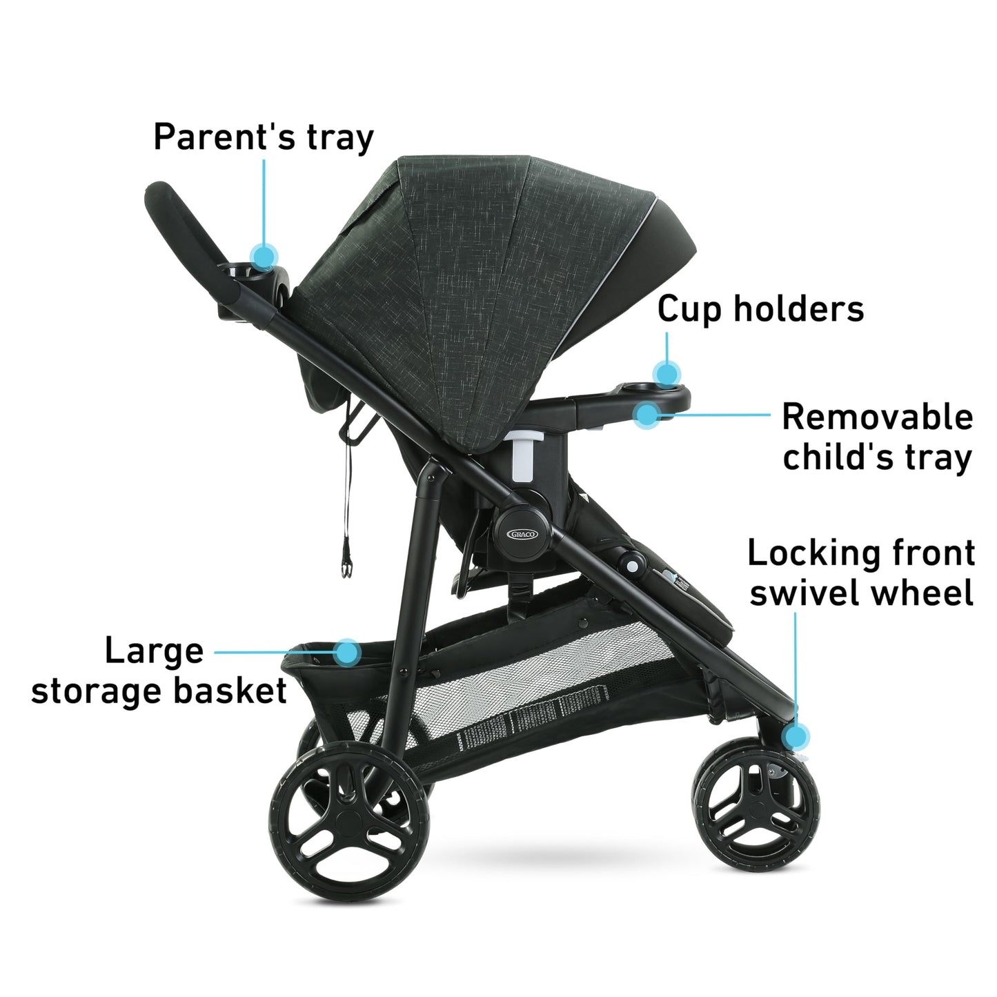 Graco Modes 3 Lite Dlx Travel System, West Point