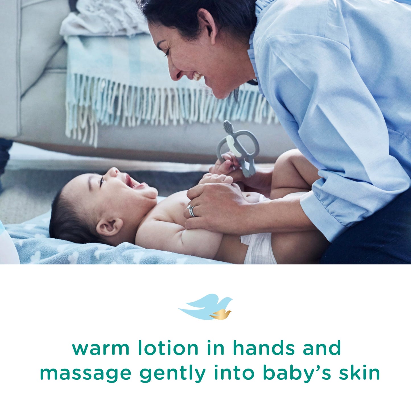 Baby Dove Face And Body Lotion For Sensitive Skin Moisture Fragrance-Free Baby Lotion 20 Oz