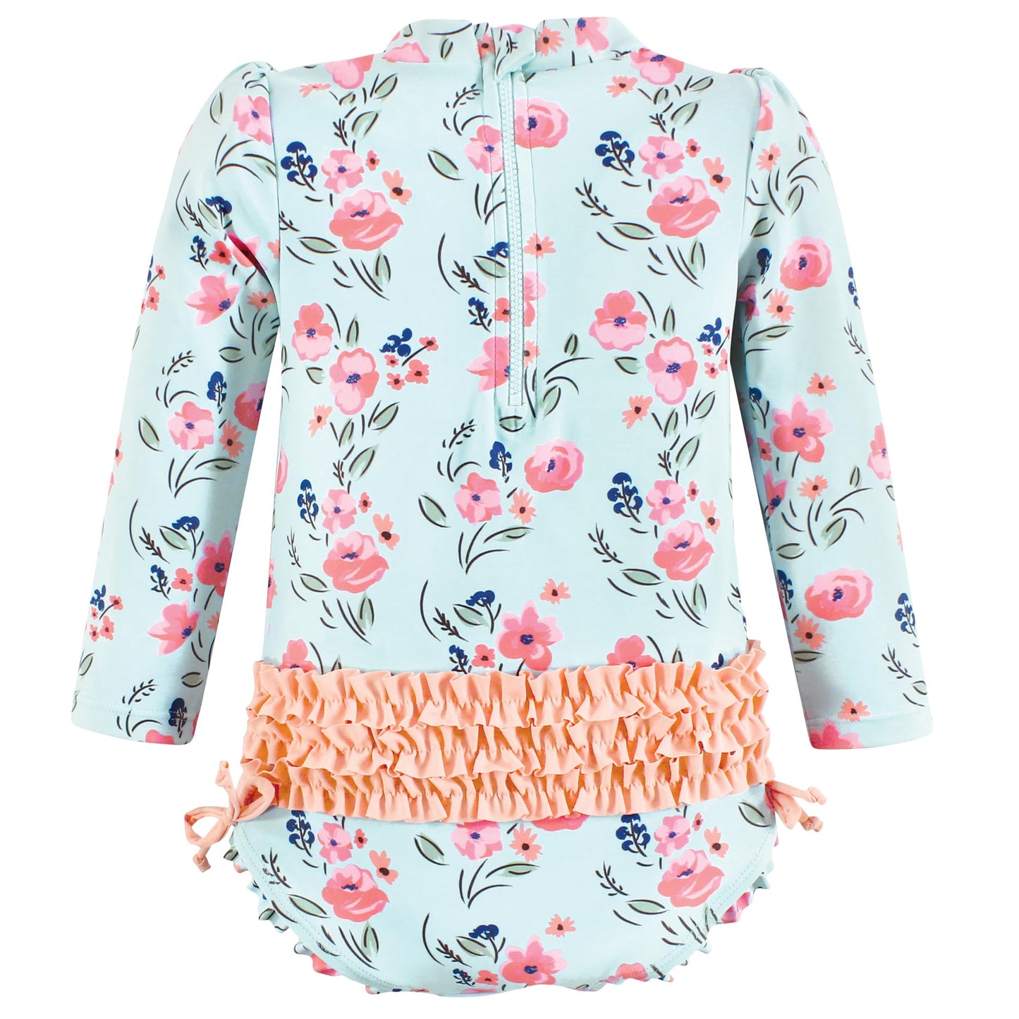 Hudson Baby Baby Girl'S Toddler Swimsuit, Mint Floral