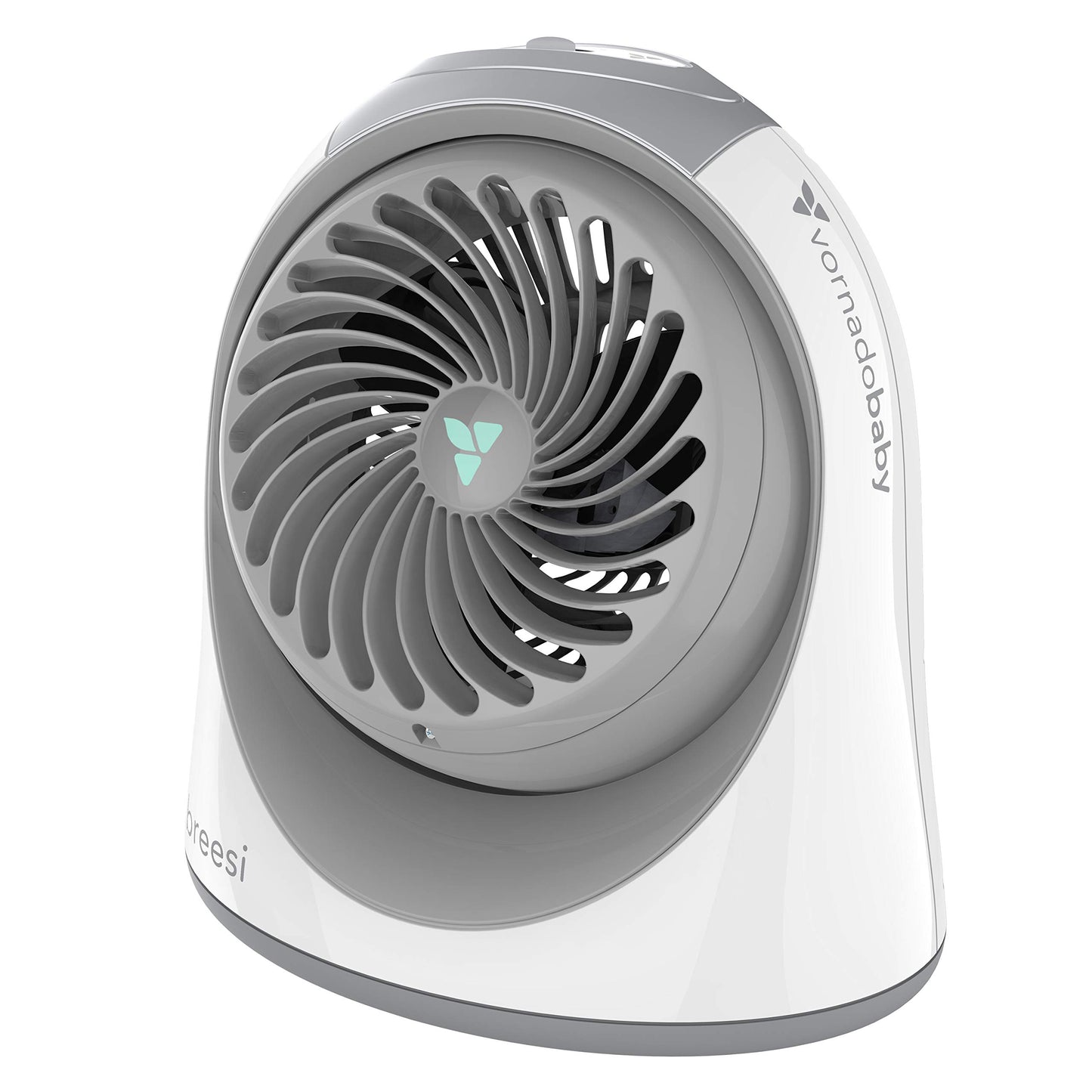 Vornadobaby Breesi Nursery Air Circulator Fan for Baby and Kids Room with Child Lock, Hidden Cord Storage, Finger-Friendly Desig