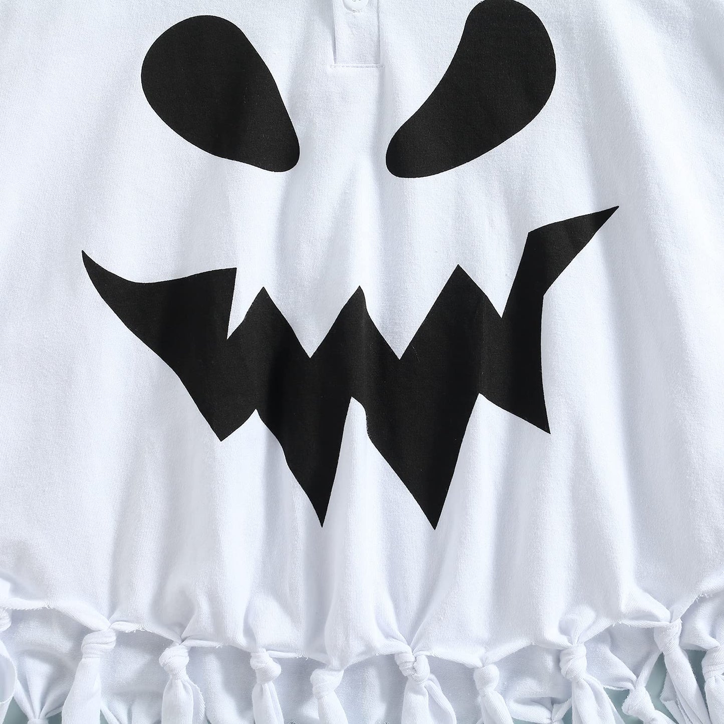 Wasaigood Infant Baby Halloween Cloak Toddler Kids Girls Boys Ghost Hooded Cosplay Clothes White Halloween Poncho Cape (White,12