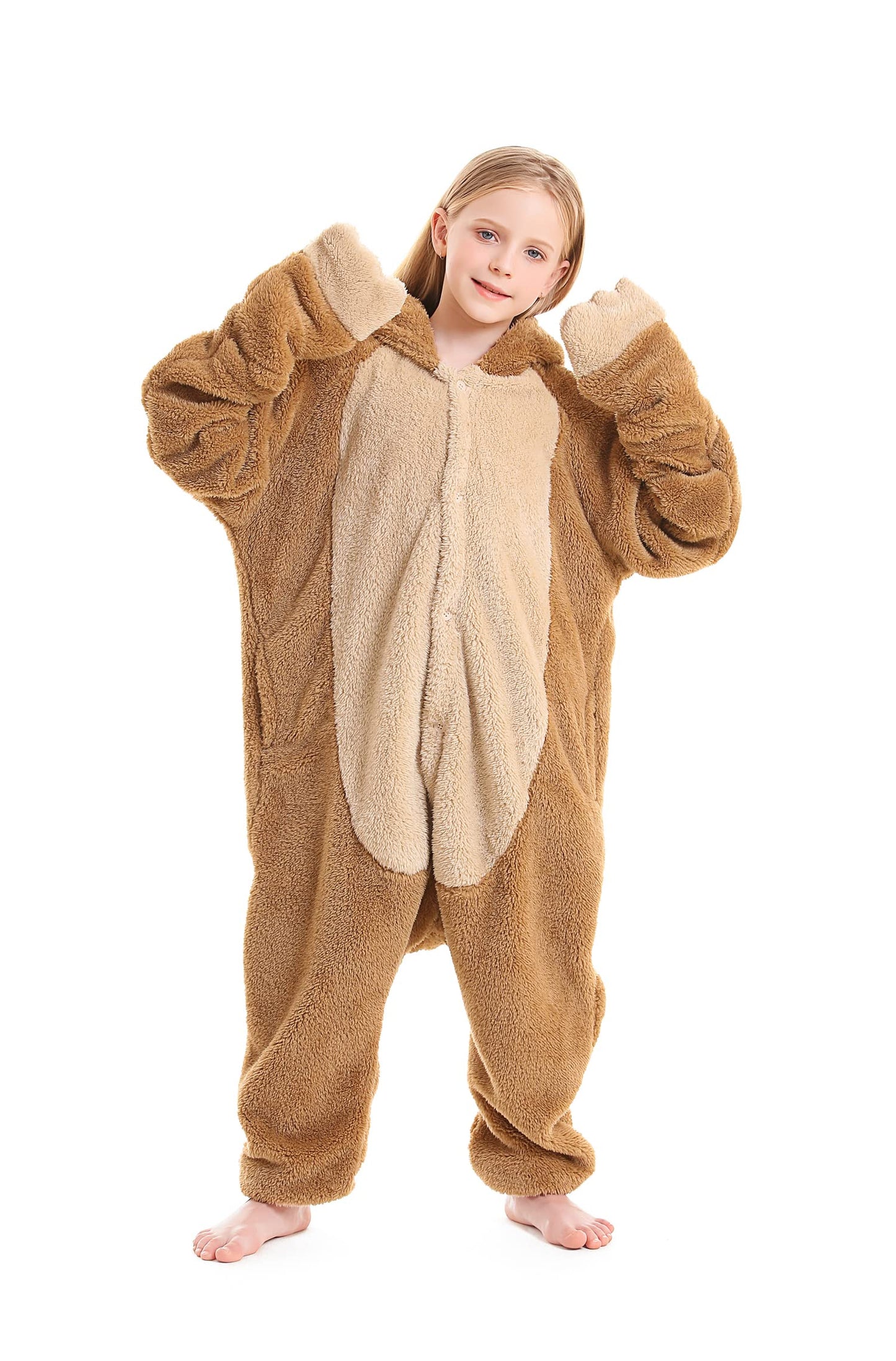 Atoz Onesie For Kids, Animal Pajamas Halloween Cosplay Costume For Girls Boys, Sloth 4-5T