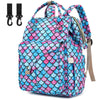 Mermaid Diaper Bag Backpack For Baby Girls Boys, Large Capacity Multifunction Waterproof Maternity Mom Nappy Bags With Stroller