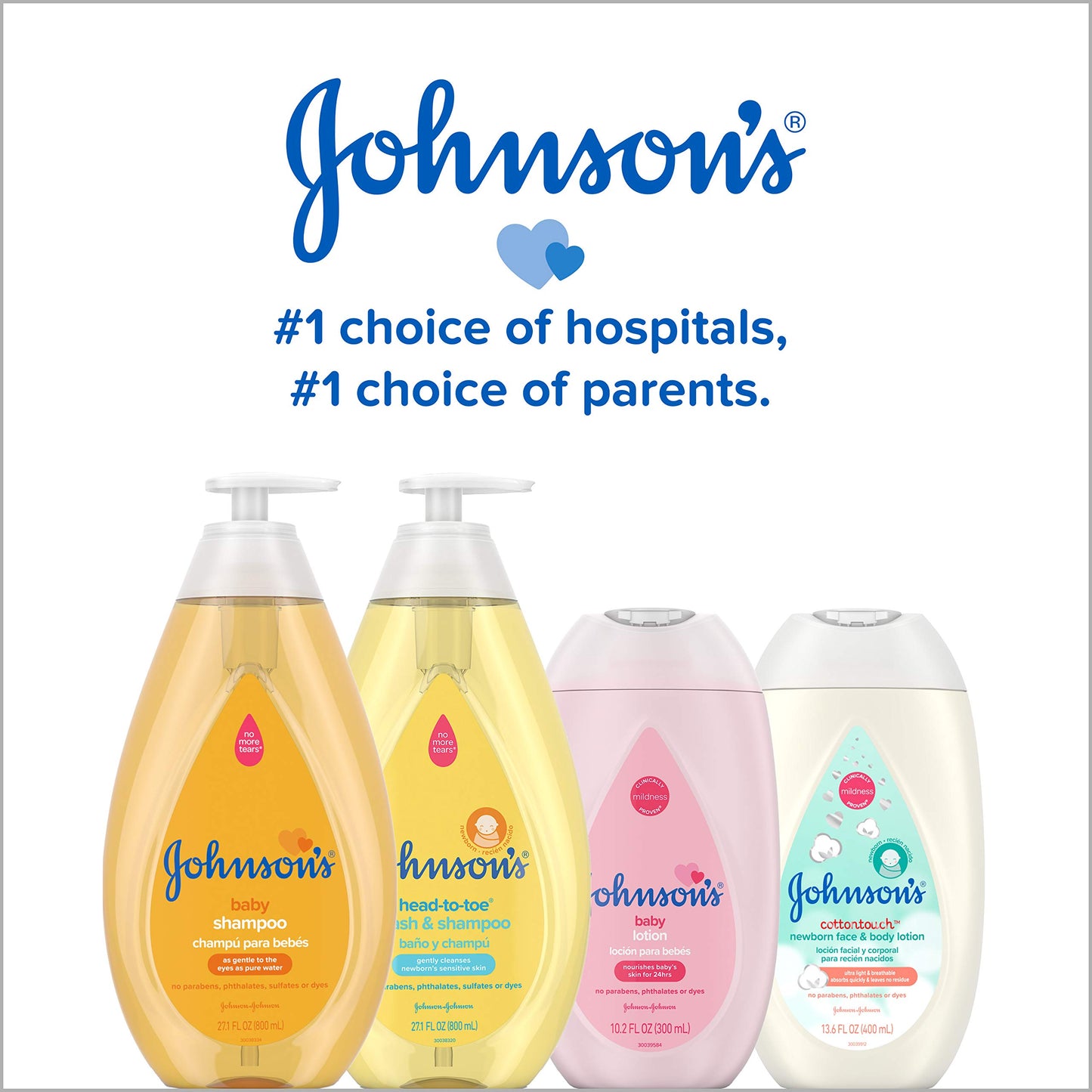 Johnson'S Baby Shampoo With Tear Free Formula, Hypoallergenic And Free Of Parabens, Phthalates, Sulfates And Dyes, Convenient Ts