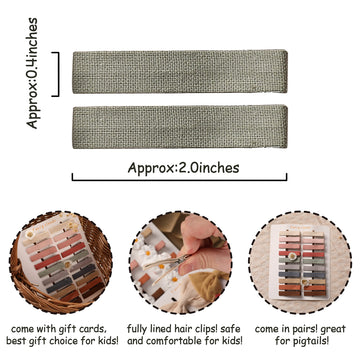 Hair Clips For Girls Women,Assorted 20Pcs Solid Colors Hair Accessories For All Age Girls Toddler Kids,Fully Lined Alligator Cli