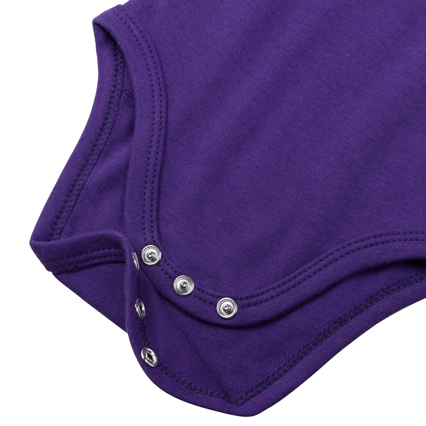 Romperinbox Unisex Solid Baby Bodysuit 0-24 Months (12-18 Months, Purple Long Sleeve)