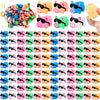 Syhood 150 Packs Mini Rubber Pigs with Sunglasses Sets Pig Bath Toy Bulk Squeaky Piggy Bathtub Toys for Shower Birthday Party Fa