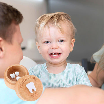 Ouligay Tooth Fairy Box For Girls And Boys, 3D Carved Wooden Box, Cute Lost Tooth Holder, Tooth Fairy Gifts For Birthdays Baby S