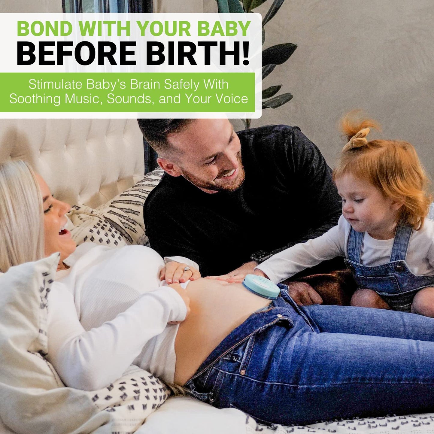 Wireless Womb Music Bluetooth Belly Speaker: Essential Pregnancy Must Haves, Perfect Pregnant Mom Gifts, Belly Headphones For Pr