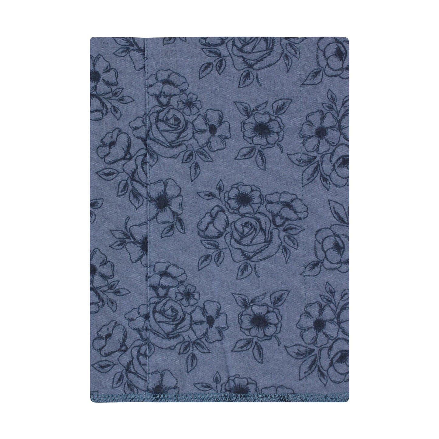 Hudson Baby Unisex Baby Cotton Flannel Burp Cloths, Dusty Rose Floral 4-Pack, One Size