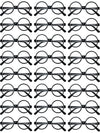 24 Pairs Black Wizard Glasses Plastic Halloween Costume Glasses Round Frame No Lens For St Patrick'S Day Wizard Party Favors