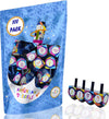 The Dreidel Company Multi Colored Hand Painted Wooden, The Hanukkah Game, Let'S Play Dreidel (100-Pack)
