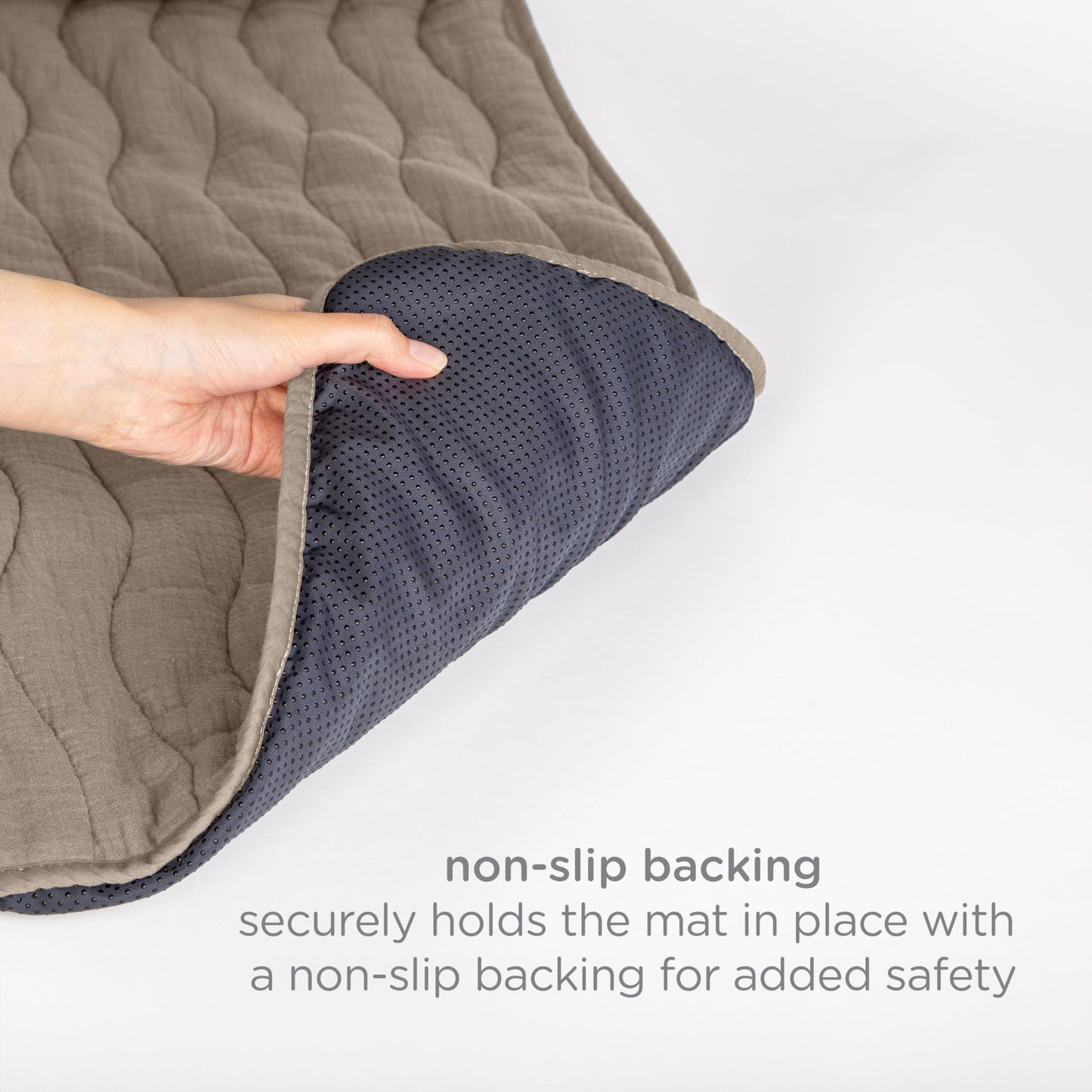 Ubbi Baby Floor Mat, Thick And Comfortable 40.5 X 57 Padded Play Mat For Babies And Toddlers, Detachable Cotton Muslin Cover, Ma