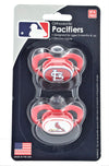 Baby Fanatic Mlb St. Louis Cardinals Unisex Pacifiers2 Pack, Team Colors, One Size