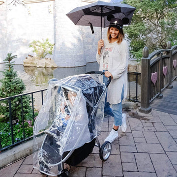 Disney Baby By J.L. Childress Universal Stroller Rain Cover - Disney Stroller Accessory - Disney World Travel Essential - Mickey