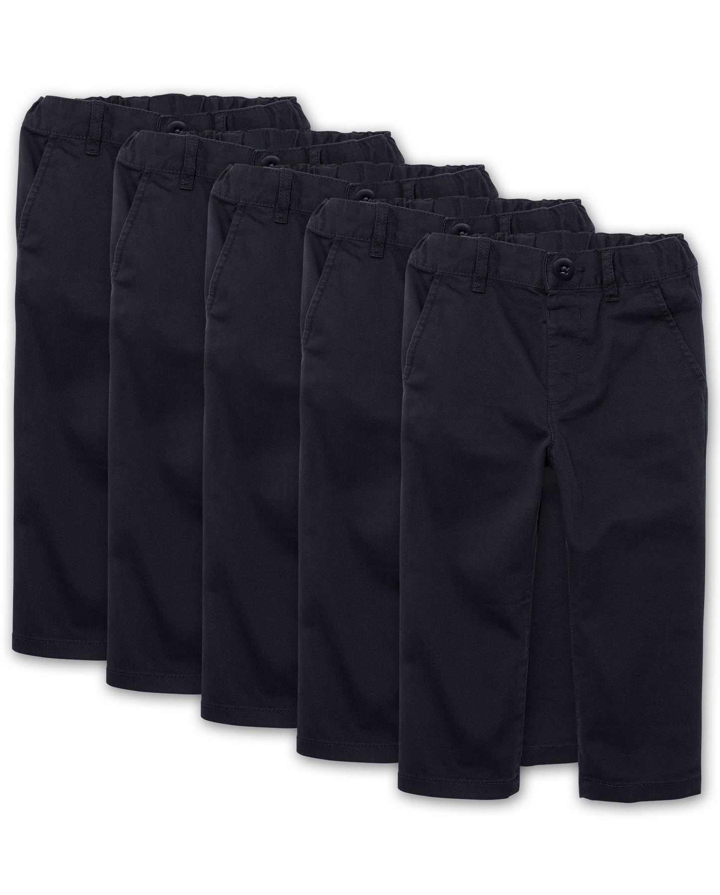 The Childrens Place Baby Boys And Toddler Skinny Chino Pants, New Navy 5 Pack, 4T Us