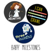 Silly Goose Gifts Darling Character Themed Baby Milestone Stickers - Adorable Character Themes Perfect For Baby Boys & Girls - M