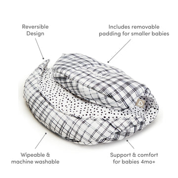 Munchkin Early Feeding Support Cushion For Float High Chair - Reversible, Machine Washable, Modern Design, Perfect For Starting