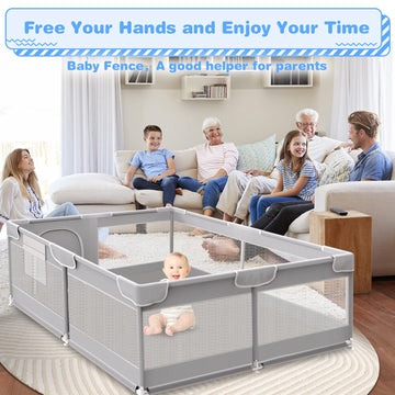 Xvishx Baby Playpen 50 X 50 Inch Play Pen Playards, Playpen For Babies And Toddlers, Baby Playard For Indoor & Outdoor Active Ce