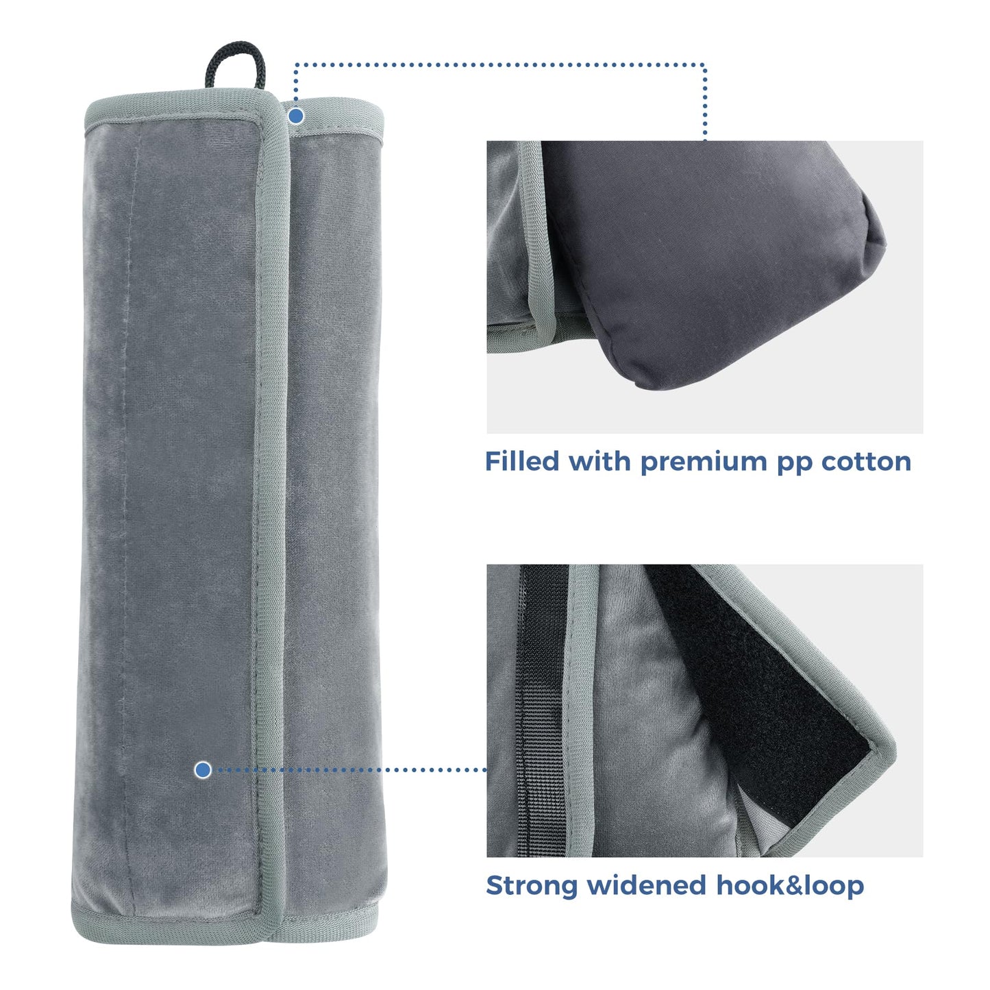 Coolbebe Seat Belt Pillow For Kids, Extra Soft Support Travel Pillow For Head Neck And Shoulder In Car, Universal Carseat Strap