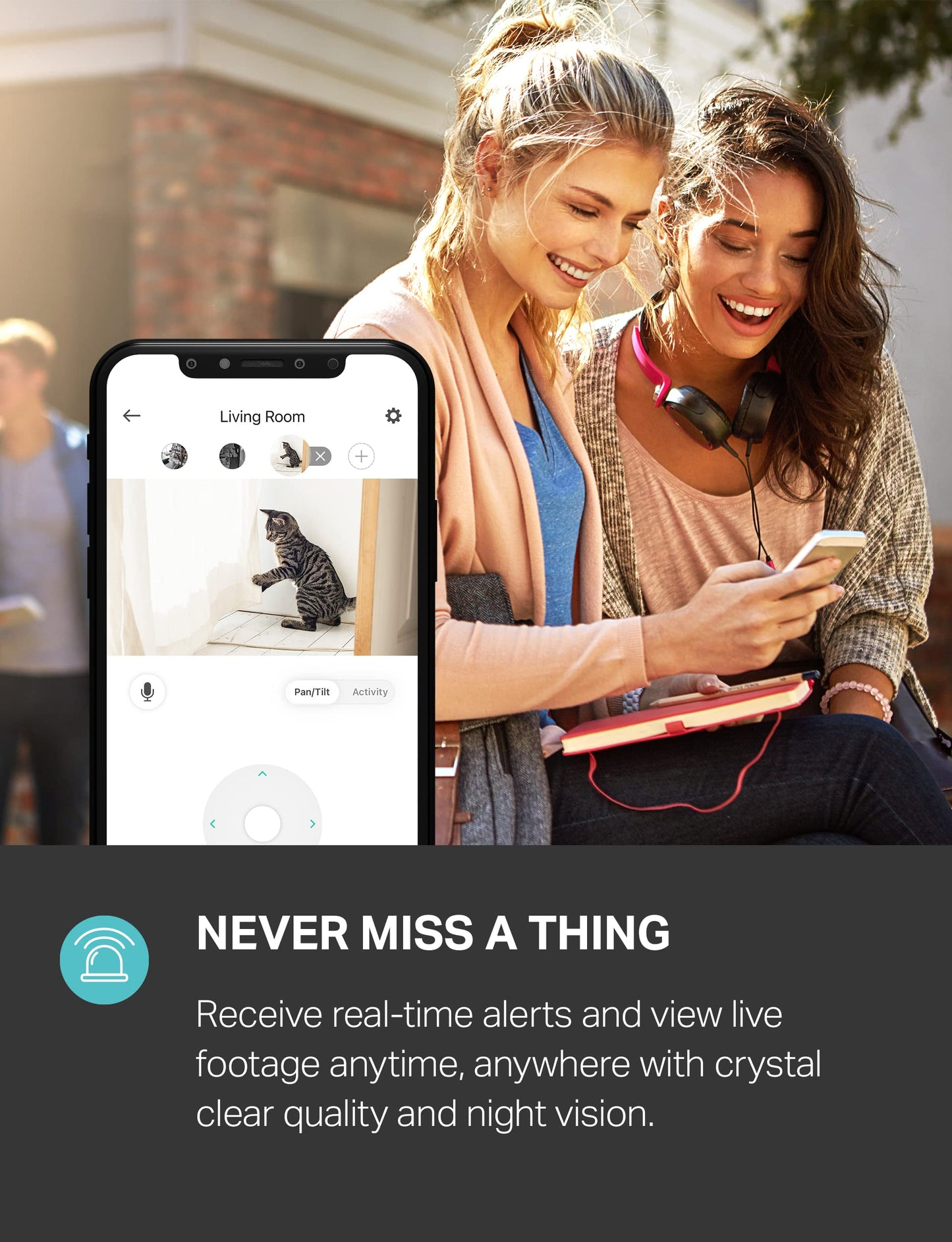 Kasa Smart 2023 New Indoor Pan-Tilt Security Camera, 1080P Hd Dog Camera W/Night Vision, Motion Detection For Baby & Pet Monitor