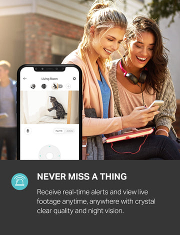 Kasa Smart 2023 New Indoor Pan-Tilt Security Camera, 1080P Hd Dog Camera W/Night Vision, Motion Detection For Baby & Pet Monitor