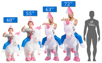 Goosh Inflatable Unicorn Costume For Kids Halloween Costumes Boys Girls 55In Funny Blow Up Costume For Halloween Party Cosplay