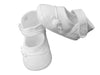 Little Things Mean A Lot Girls Cotton Batiste Shoe Embroidered with Tiny Braid and Rosebud - Size 2