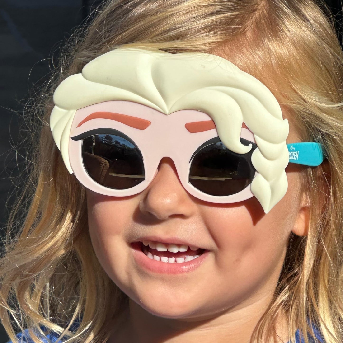 Sun-Staches Frozen Queen Elsa | Lil 'Dress Up Costume Accessory | Uv 400 | One Size Fits Most Kids