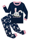 Family Feeling Easter Bunny Baby Girls Pajamas Long Sleeve Cotton Toddler Kid Rabbit Pjs 12-18 Monthes